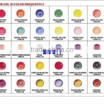 B2-007 24colors/set Solid color uv gel kit ,Professional uv gel kit .