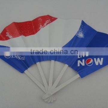 cheap paper plastic hand fan as gift or promotion