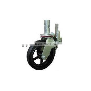 Rubber Ajustable Castor Wheel For Scaffolding