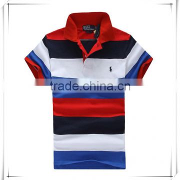 Custom polo,Mens fringe polo t shirt,strips polo tshirts
