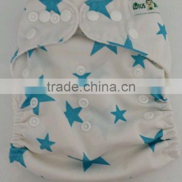 Natural Healthy White Star Unisex Baby Diapers