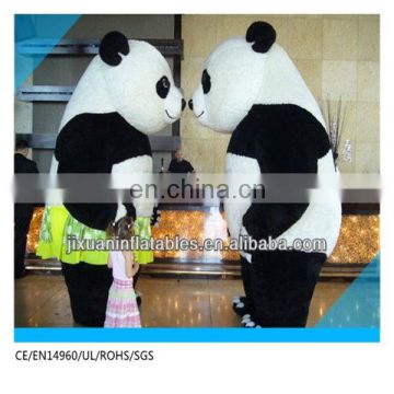 New Arrival Plush Inflatable Panda Mascot costume Customized 3meter height panda Mascot Costume