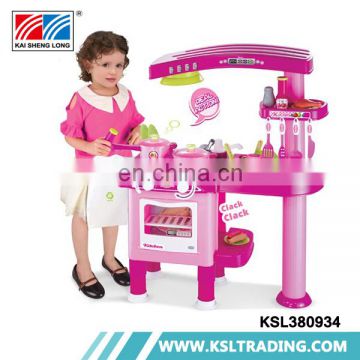 Hot selling plastic pretend play kids kitchen set toy