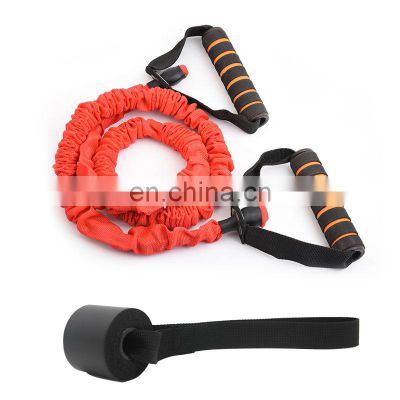 Indoor Tensile Training Rope Resistance Band Yoga Rope Foam Handle Door Anchor With Door Anchor