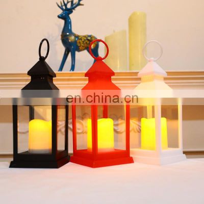 Wholesale New Arrivals Simulation table lamp LED Candle Lantern Small Plastic Lantern for Holiday Stage Set