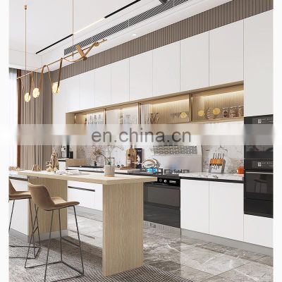 For Custom Prefab Houses Construction Building Materials For House American Style cabinet Modern Large Storage kitchen Cabinets