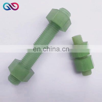Composite Fiberglass FRP GRP Stud Bolt for Sale FRP Thread Rod GRP Fully Threaded Bolts and Nuts