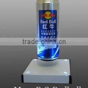 auto rotating and floating pop display for beverage