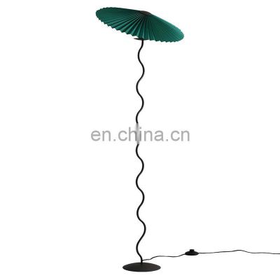 New Japanese Style Umbrella Floor Lamp Simple Decor Standing Light For Living Room Bedroom Corner Vertical Floor Lamps