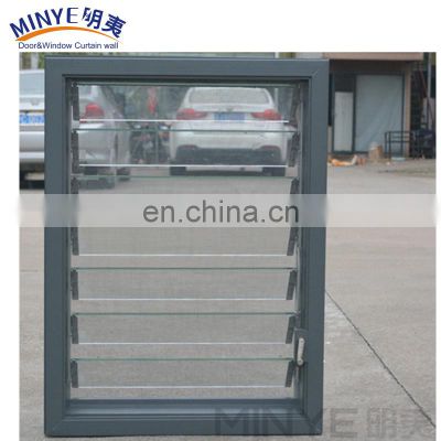 Outdoor use horizontal glass rolling shutter