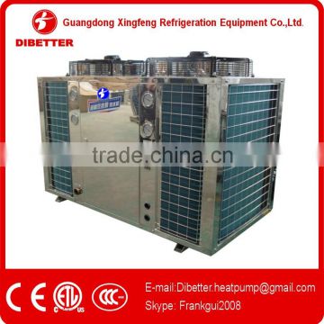 36KW EVI(DBT-36WL) heat pump with stainless steel cabinet(-25 degree low temperature air source heat pump,EVI heat pump)