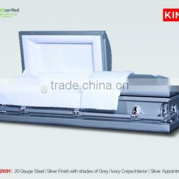 KM2031 gauge steel casket