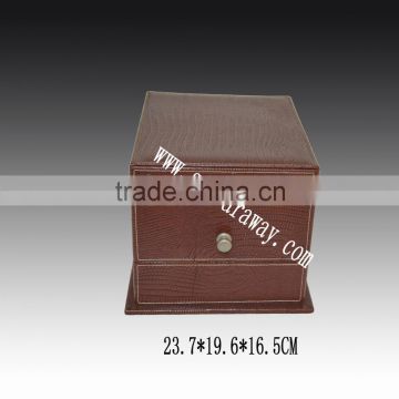 Jewelry box ,Pu faux leather facny jewellery box , for home and women use