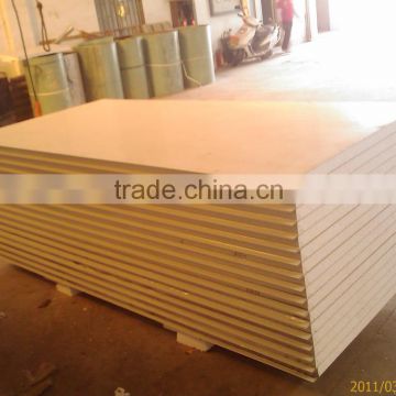 Colored steel and EPS foam insulation board Structure for fencing material of building site