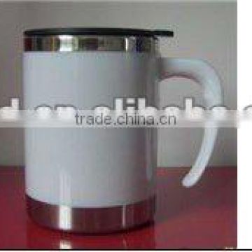 stainless steel office mug 450ml