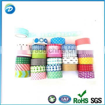 Colorful Printed Masking Washi Tape for Gift Packaging