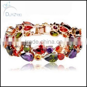 2015 fashion charming shinning jewelry zircon bracelets