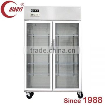 QIAOYI C Stainless steel Glass door Display Chiller
