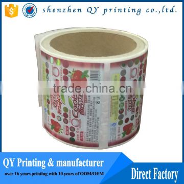 2016 color printing eco-friendly labels for food jars,self adhesive food stickers