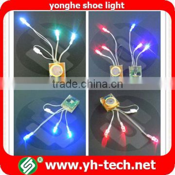 Multicolor christmas led lights for shoes