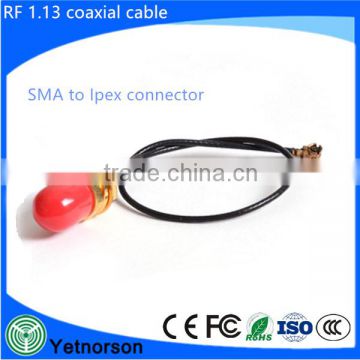 Straight SMA Female to I-Pex for RF Coaxial Cable SMA female bulkhead connector to u.fl ipex connector RF Coaxial cable assembly