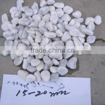white pebble stone in garden landscaping for sale