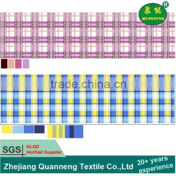 Colorful stripe design printed100% polyester fabric textile