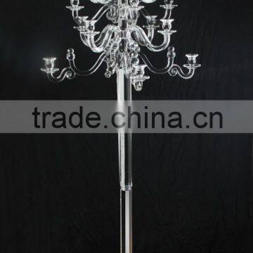 Fashion Floor Crystal Candle holder Candelabras for table centerpieces