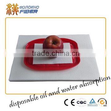PE+Nonwoven material meat absorbent pad, Food Container meat absorbent pad