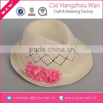 wholesale china merchandise fashion summer hat with lace and flower