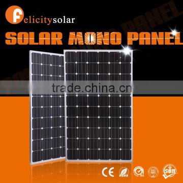 2016 Guangzhou Felicity high quality 250w/30v solar panel mono black pv module
