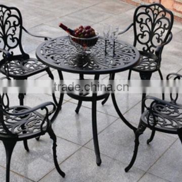 Hot sale! SH031 Butterfly table with four chairs cast aluminum table and chair
