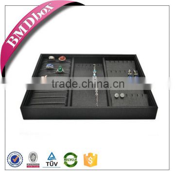 High grade leather wholesale jewellery display tray black