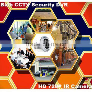 Hot HD 720P Remote Monitoring Wireless WiFi Security DVR IR Bulb Camera