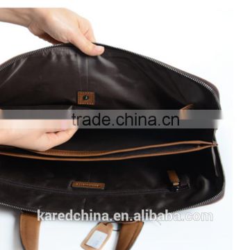 Wholesale excellent quality Genuine leather men's business bag