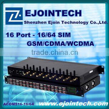 ejointech dropshipping best price goip 16 port WCDMA gateway 64 SIM voip router machine price