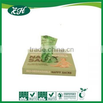 wholesale starch made eco friendly en13432 certified biodegradable nappy sacks
