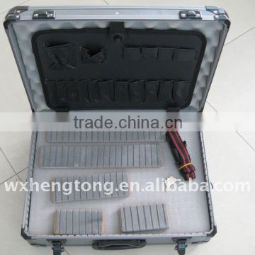 Aluminum tool case with diced foam pack