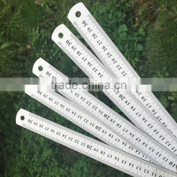 Top quality Shool and office stationary Stainless steel 30cm ruler with high quality