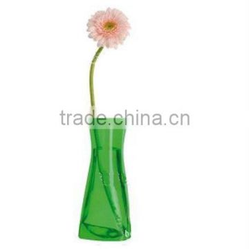 OEM design PVC foldable vase /collapsible flower vase