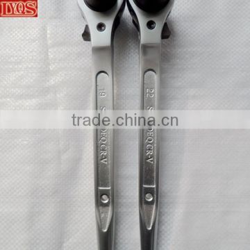 Steel Forged Tapered CRV Bi hex Socket Scaffolding Ratcheting Spanners
