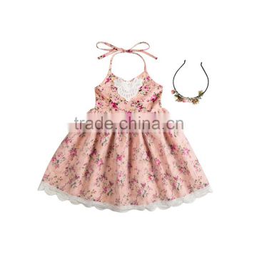 2017 Summer kids party wear spring children dresses handmade flower girl dresses baby girl fairy dress