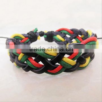 New Handmade Multicolor Surfer Tribal Braided PU Leather Bracelet
