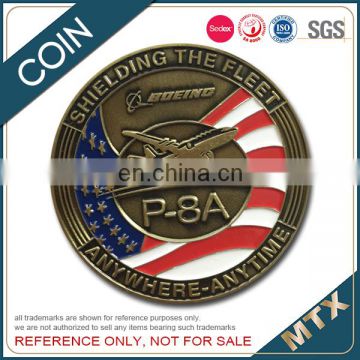 iron stamped soft enamel souvenir coin with epoxy supplier