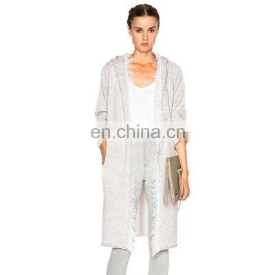 Women Fashion Hooded Cardigan Knitting Patterns Knitted Long Cardigan