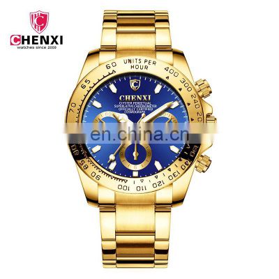 CHENXI 086A Luxury Men's Fashion&Casual  Japan Quartz Stainless Steel Band Business Watch Luminous Hand