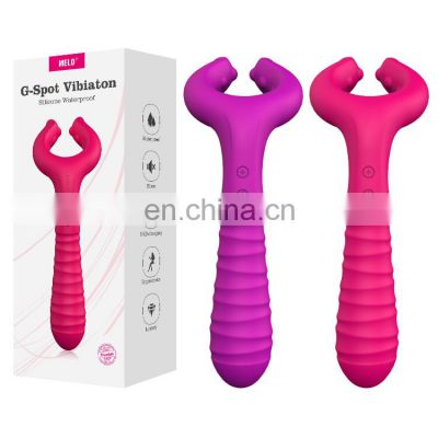 G-spot 3 motors waterproof dildo vibrator adult sex toy silicone clitoris stimulator sex massager for men women couples