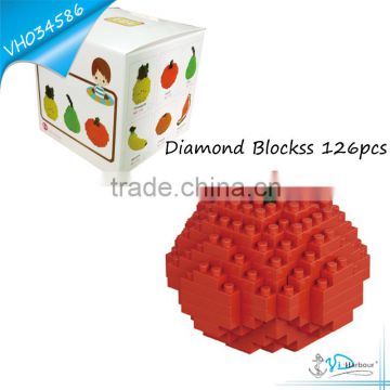 Plastic Small Building Blocks Toy for Kids Orange