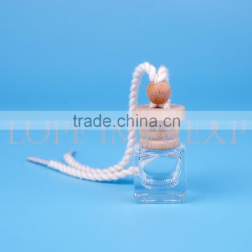 High Quality Hanging Car Empty Perfume Bottle With Wood Cap