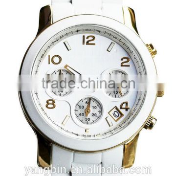 Silicon band luxury comfortable wear lady watch made in china factory